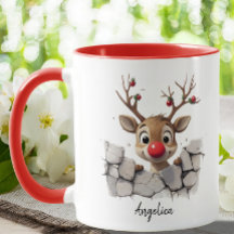 Anpassningsbarna Reindeer Red Nose, söt jul
