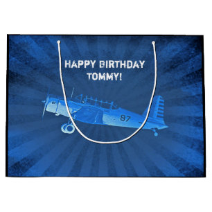 ANPASSNINGSBARNA Retro Blue för antika stridsflygp