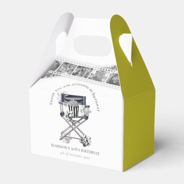 Anpassningsbarna Retro Movie Night Birthday Presentaskar (Framsidan Sidan)