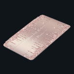 Anpassningsbarna Ro Glitter Gnistra Guld er text N iPad Mini Skydd<br><div class="desc">iPad Air Covers med Ro Guld Gnistra Drips Anpassningsbar Text Rosa Modern - Lägg till din unika text/Namn eller Ta bort text - Gör ditt Glittren iPad-ärende Gift - Ändra storlek och flytta eller ta bort och lägg till text/Speciellare med anpassning inslag. Utformning efter MIGNED. Se mina andra projekt. Du...</div>