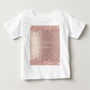 Anpassningsbarna Ro Guld Glitter er textutställnin T Shirt