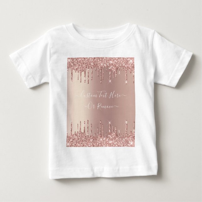 Anpassningsbarna Ro Guld Glitter er textutställnin T Shirt (Framsida)