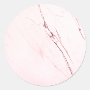 Anpassningsbarna rosa Marble Blank Template Runt Klistermärke
