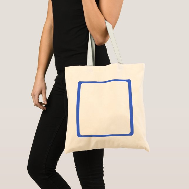 Anpassningsbarna Royal Blue Ram Tote Tygkasse (Framsida (produkt))