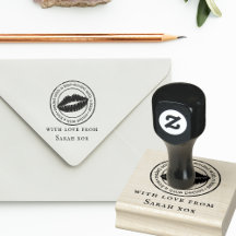 Anpassningsbarna Rubber Frimärke förseglad med kys