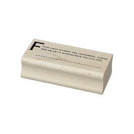 Anpassningsbarna Rubber Frimärke, med kommentarer Stämpel