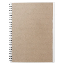 Anpassningsbarna Rustic Kraft Papper Blank Templat Anteckningsbok