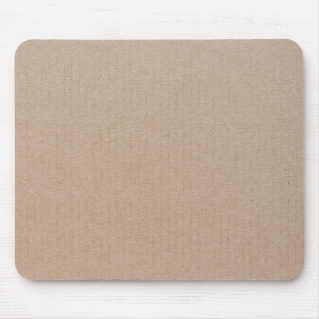 Anpassningsbarna Rustic Kraft Papper Blank Templat Musmatta (Framsidan)