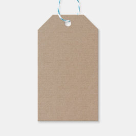 Anpassningsbarna Rustic Kraft Papper Blank Templat Presentetikett