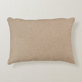 Anpassningsbarna Rustic Kraft Papper Blank Templat Prydnadskudde