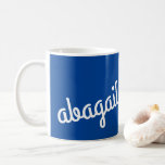 Anpassningsbarna Script Namn Gift Navy Blue Coffee Kaffemugg<br><div class="desc">Ge den här anpassningsbarna anpassningsbar ett skript namn mugg till kaffe eller te älskare i ditt liv. Anpassa namn och drycketstyp. I marinblått och vitt. Gör en underbar gåva till studenten,  mors dag,  jul,  födelsedagar och brudar. En del av en samling från Parcel Studios.</div>