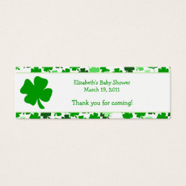 Anpassningsbarna Shamrock St. Patricks Day Favor T Litet Visitkort