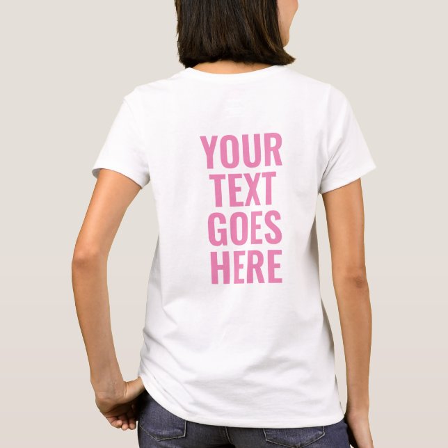 Anpassningsbarna Skriv ut på baksidan Lägg till te T Shirt (Baksida)