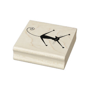 Anpassningsbarna Skrotvit Svart Kattunge Stämpel