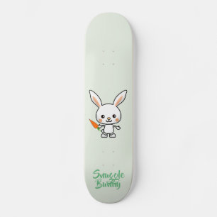Anpassningsbarna Snuggning Bunny Kawaii Mini Skateboard Bräda 18,5 Cm