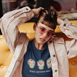 Anpassningsbarna SockerDöskallar Dia De Los Muerto T Shirt