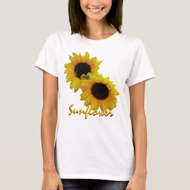 Anpassningsbarna Solrosskjortor,  Solrosfrost T Shirt (Framsida)