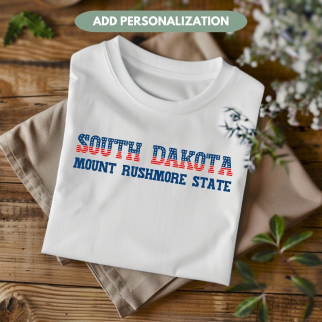 Anpassningsbarna South Dakota Patriotic Mount Rush T Shirt (Skapare uppladdad)