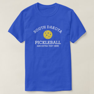 Anpassningsbarna South Dakota Pickleball Klubb Par T Shirt