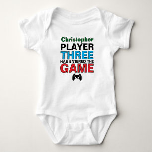 Anpassningsbarna Spelare tre Baby-spelare T Shirt