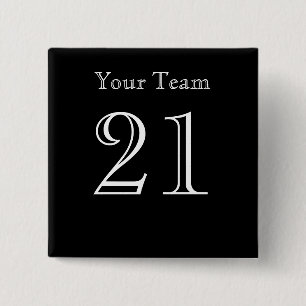 Anpassningsbarna Team Namn och Number Knapp