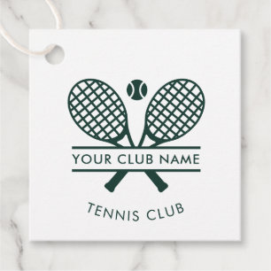 Anpassningsbarna Tennis Land Klubb Namn Grönt Gåvor Etiketter
