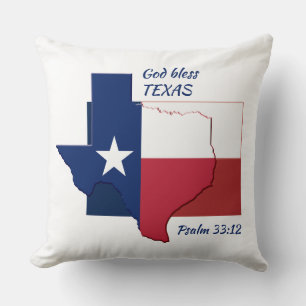 ANPASSNINGSBARNA TEXAS FLAGGA KARTA Patriotic Scri Kudde