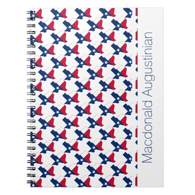 ANPASSNINGSBARNA TEXAS USA FLAGGA Lägg till den bä Anteckningsbok (Framsidan)