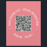 Anpassningsbarna Text för QR-kodskanningsinformati Reklamblad<br><div class="desc">QR Code Scan Info Anpassningsbar Text Färg Personlig Promotional Business eller Personal Modern Gift - Lägg till QR-koden - Bild eller Logotyp - foto / text - Namn eller annan info / meddelande - Ändra storlek och flytta eller ta bort / lägg till Inslag - Bild / Text med Anpassning...</div>