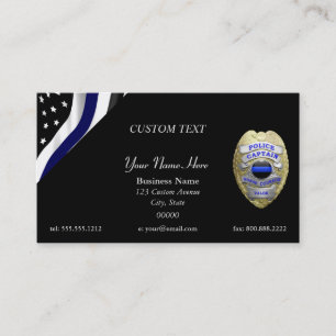 Anpassningsbarna Thin Blue Line kapten Visitkort