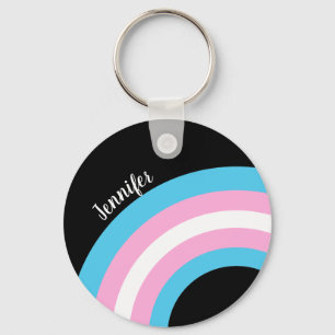 Anpassningsbarna Transgender Rainbow Pride Nyckelring