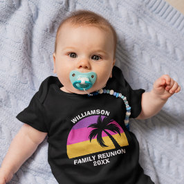 Anpassningsbarna Tropical Sunset Black inom familj T Shirt