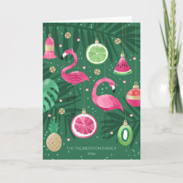 Anpassningsbarna Tropiska julprydnadsföremål Fotov Kort