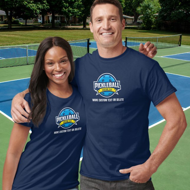 Anpassningsbarna Turnament för Pickleball Klubb Te T Shirt (Skapare uppladdad)