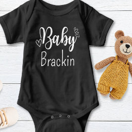 Anpassningsbarna Unisex för vit text i baby Person T Shirt