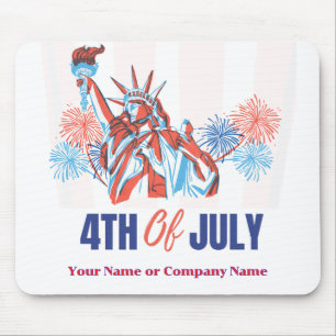 Anpassningsbarna USA flagga 4 juli -  Musmatta