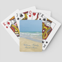 Anpassningsbarna "Vacker Beach House" - Kustfoto S Casinokort