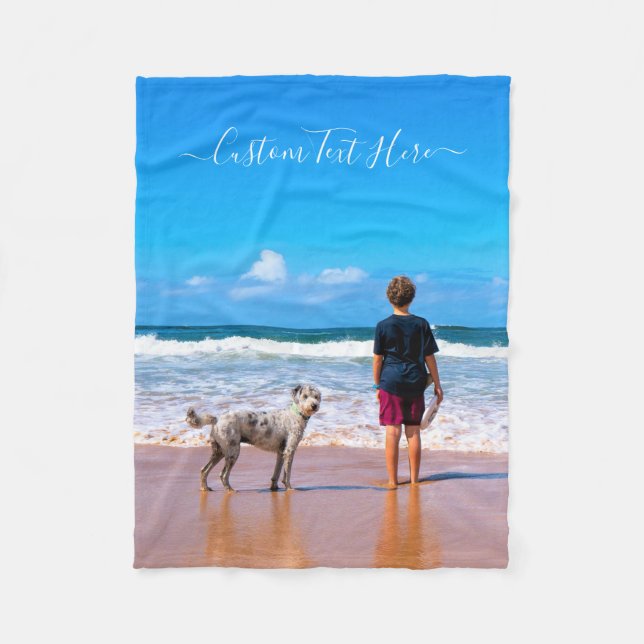 Anpassningsbarna Vänster foto Baby Fleece Blanket  (Framsidan)