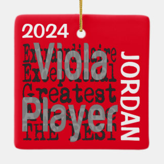 Anpassningsbarna Viola Player Extraordinaire Julgransprydnad Keramik
