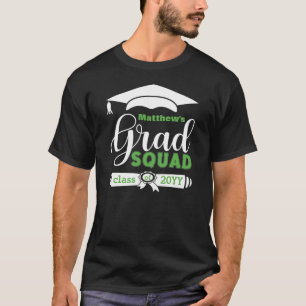 Anpassningsbarna Vit och Grönt Text Manar Svart r T Shirt