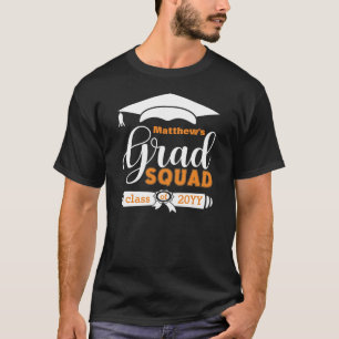 Anpassningsbarna Vit och Orange Text Manar Svart r T Shirt