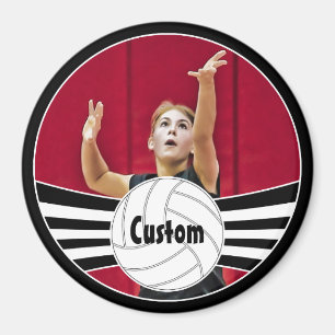 Anpassningsbarna Volleyball Player Photo & Namn Ma Magnet