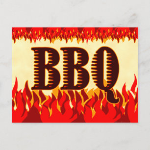 ANPASSNINGSBARNA Westerna filer i BBQ Spara vykort