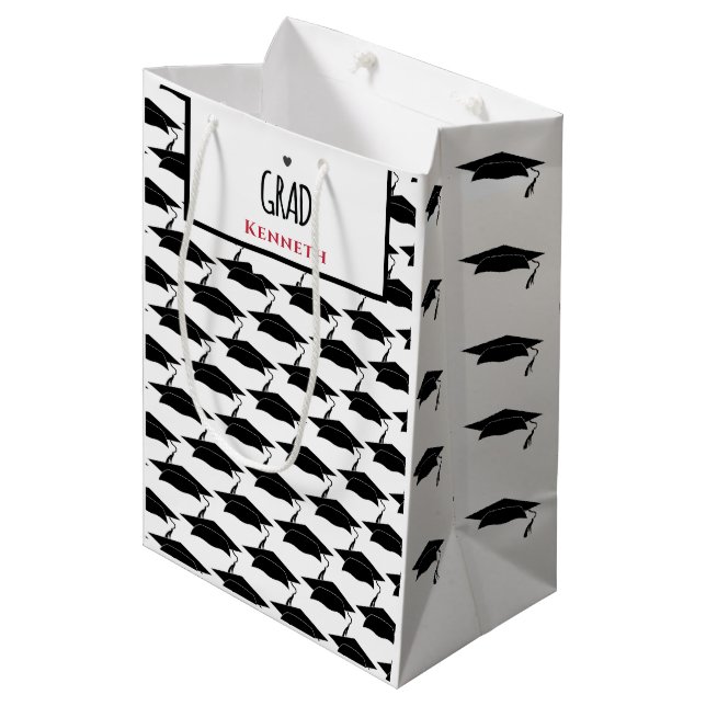 Anpassningsbarna White Black Student Studenten Gra (Framsidan Vinklad)