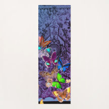 ANPASSNINGSBARNA YOGA MAT BLACK SNÖRE OCH BUTTERFL