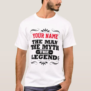 ANPASSNINGSBARNAMN MANEN MYTHEN LEGENDEN TRÖJA