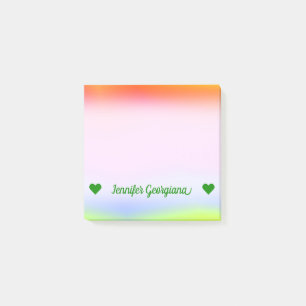 Anpassningsbarnamn; Roligt mångfärgat Post-it Block