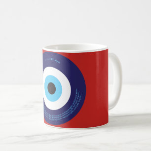 Anpassningsbarnamnwish/pass som ska skyddas från kaffemugg