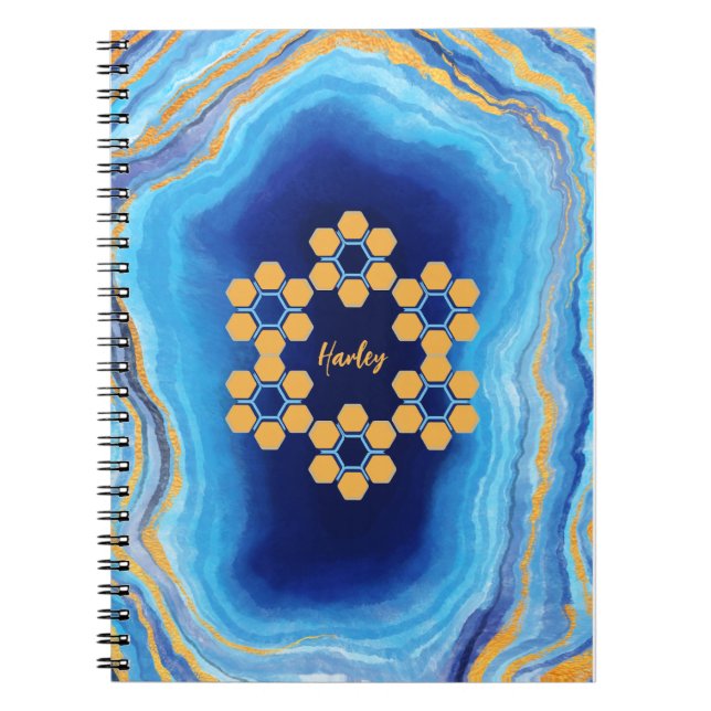 Anpassningsbarnas abstrakt - geometrisk färgstark  anteckningsbok (Framsidan)