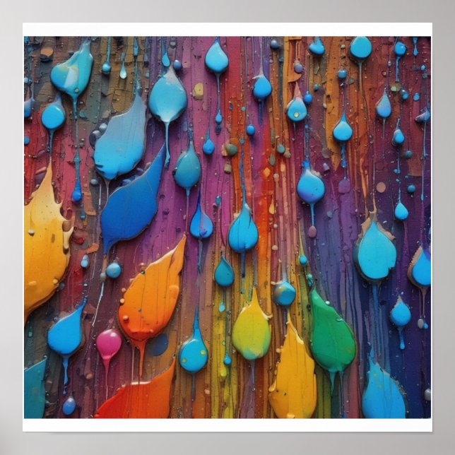 Anpassningsbarnas Abstrakt, rastervägg Poster (Framsidan)